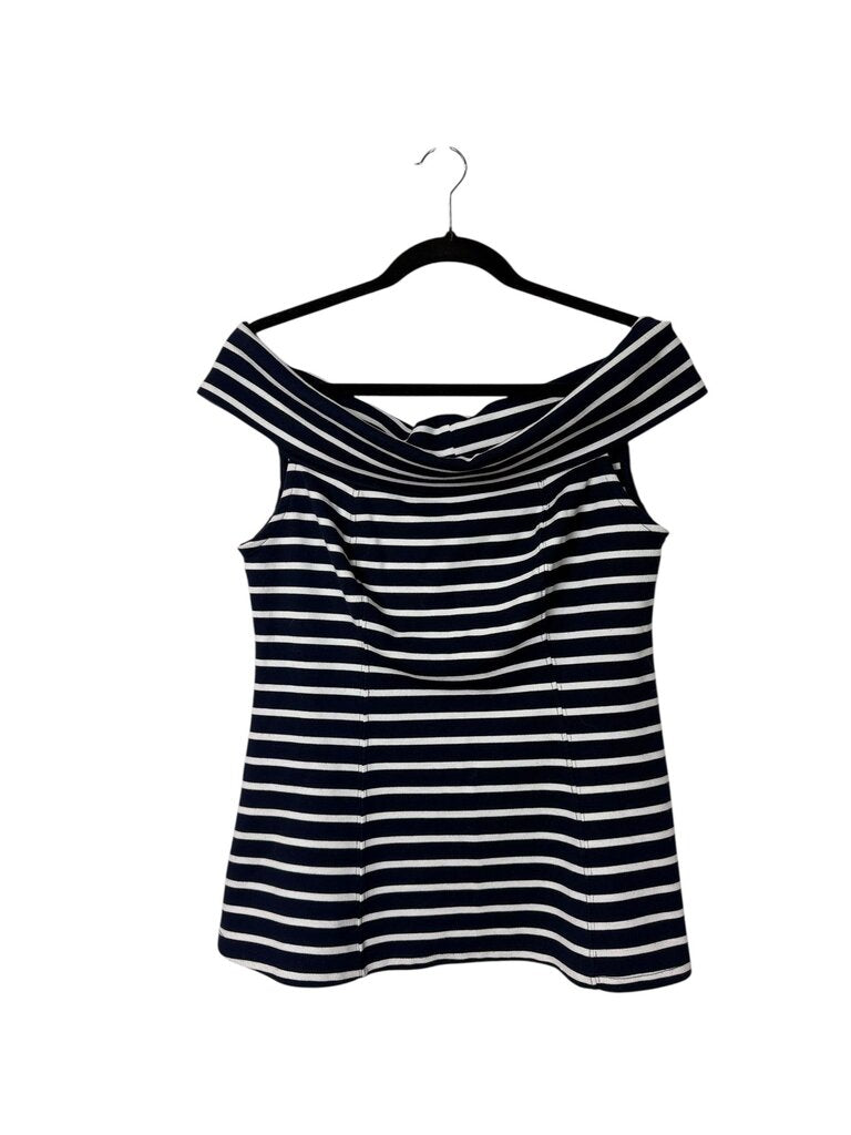 MAEVE OFF THE SHOULDER STRIPED TOP