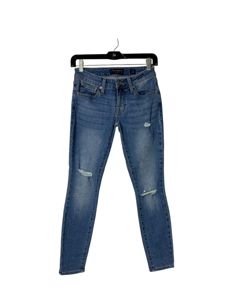 LUCKY BRAND DISTRESSED LOLITA SKINNY JEANS