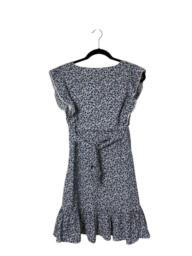 Q2 RUFFLE FLORAL DRESS