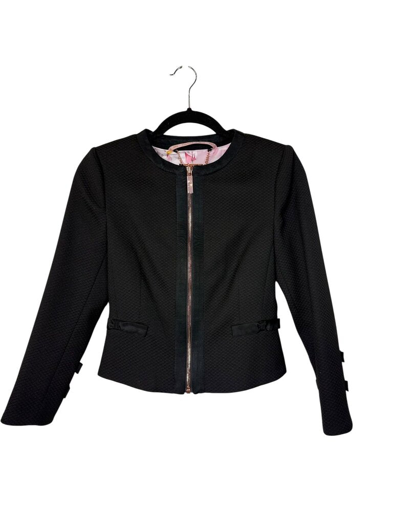 TED BAKER CROPPED BOW JACKET
