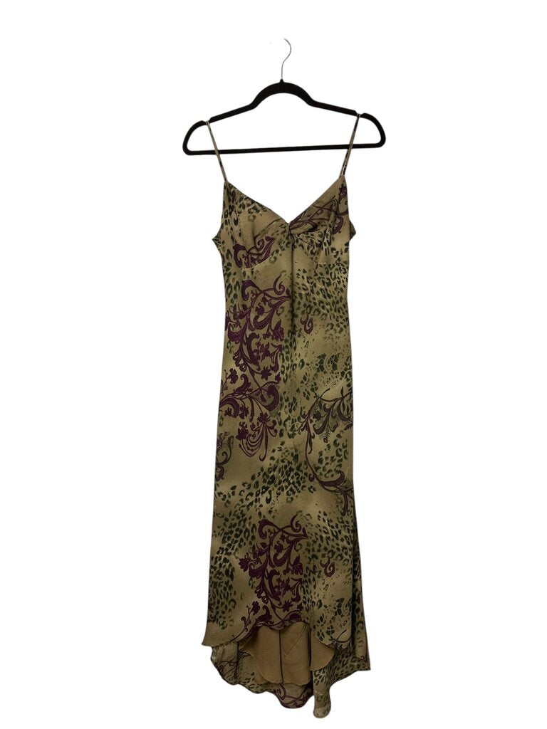 ANIMAL & FLORAL PATTERN MIDI DRESS