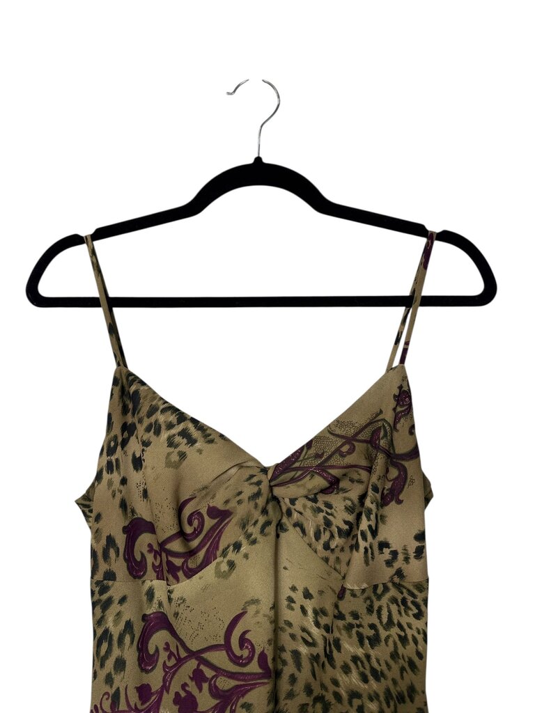 ANIMAL & FLORAL PATTERN MIDI DRESS