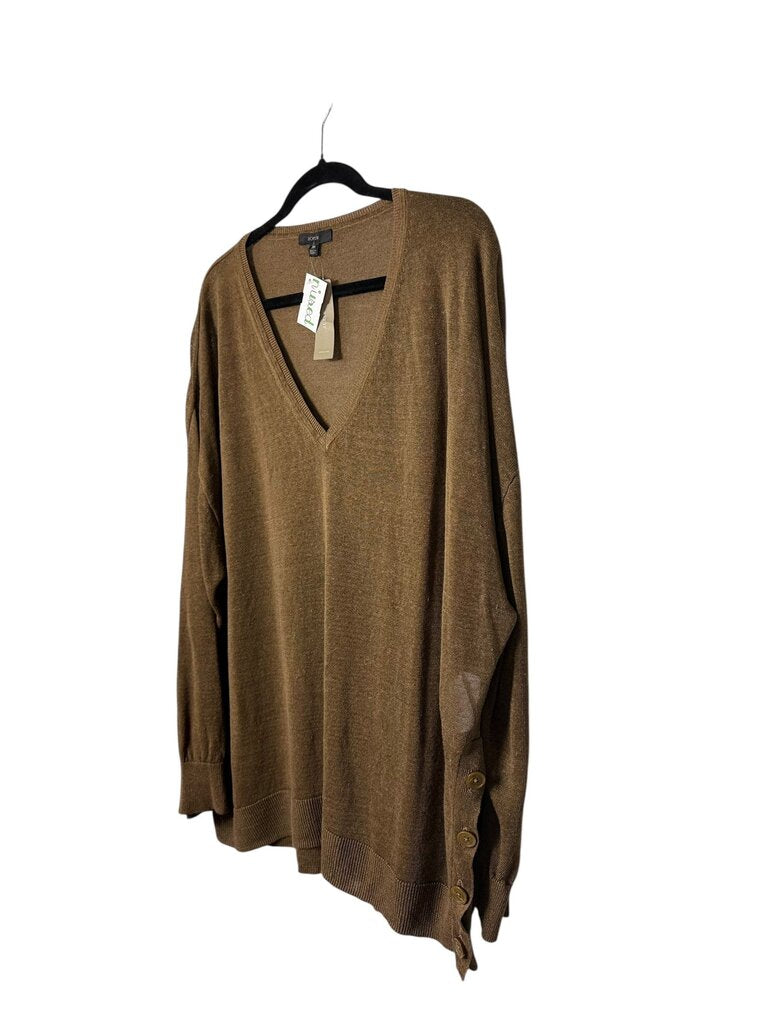 J. CREW LINEN BLEND SWEATER