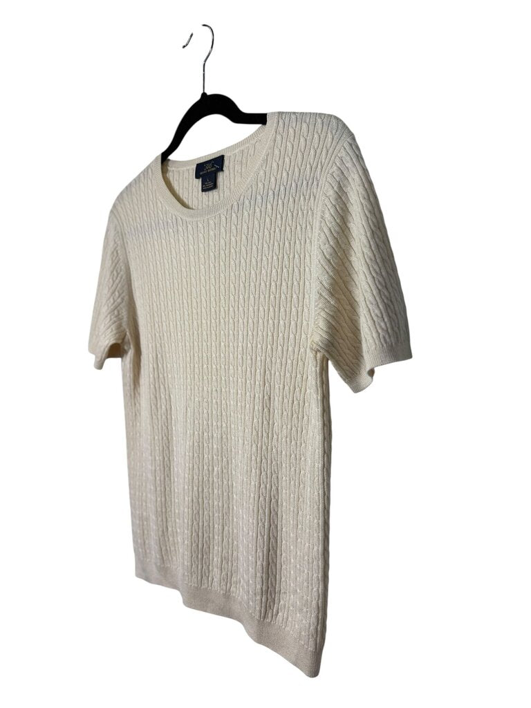 BROOKS BROTHERS SILK BLEND KNIT TOP