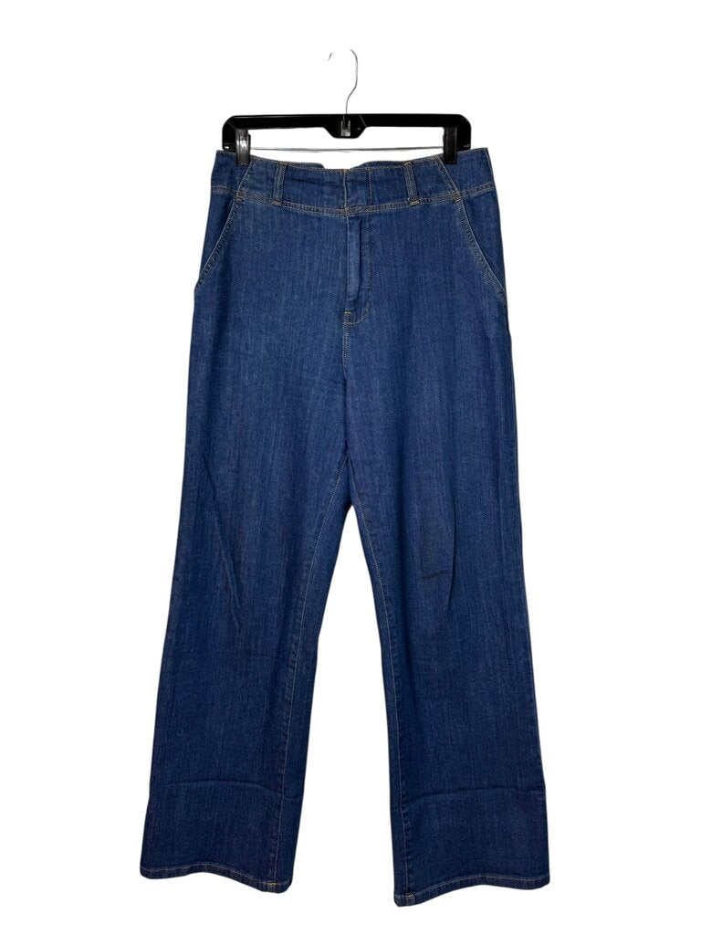 PILCRO HIGH RISE WIDE LEG JEANS