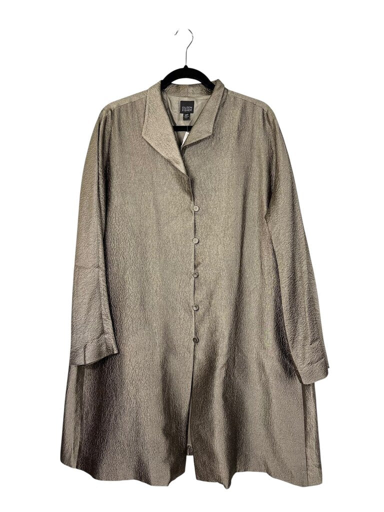 EILEEN FISHER SILK COAT