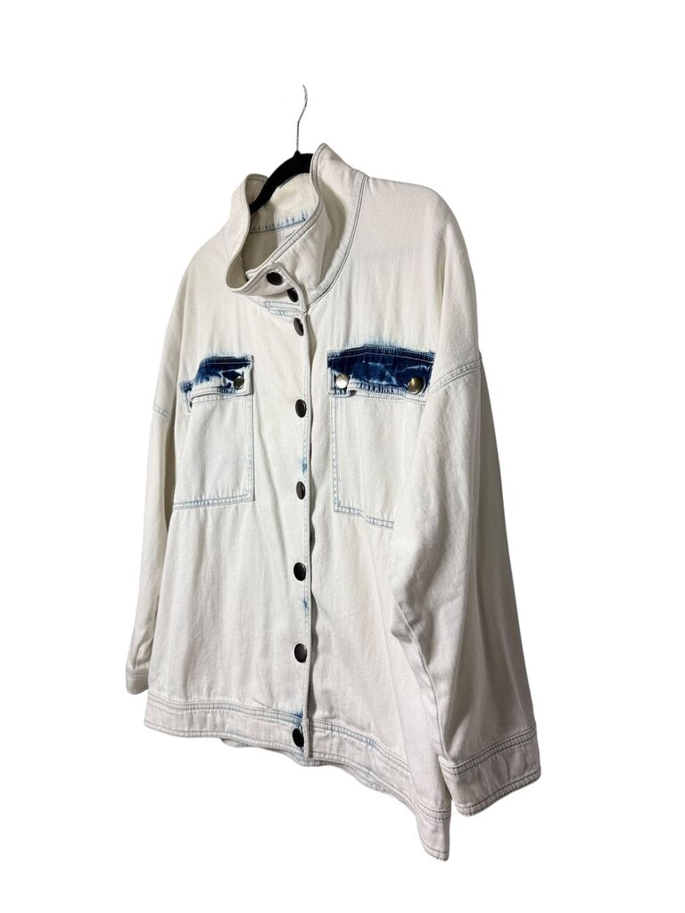 CABI ACID WASH DENIM JACKET