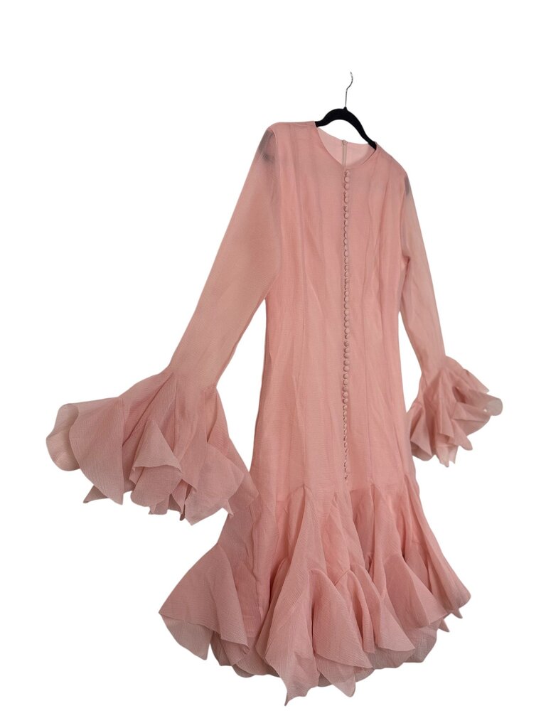 SUNFERE FLARE SLEEVES/HEM BUTTON DRESS