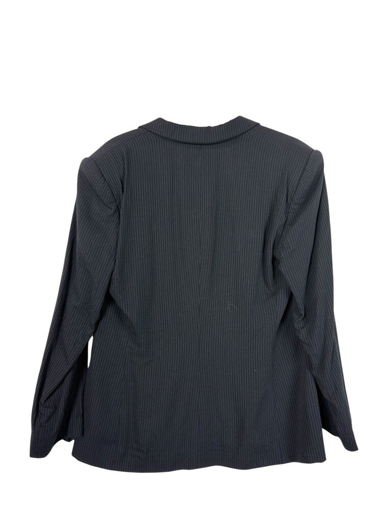 GIROGIO ARMANI PINSTRIPE SILK/WOOL BLAZER