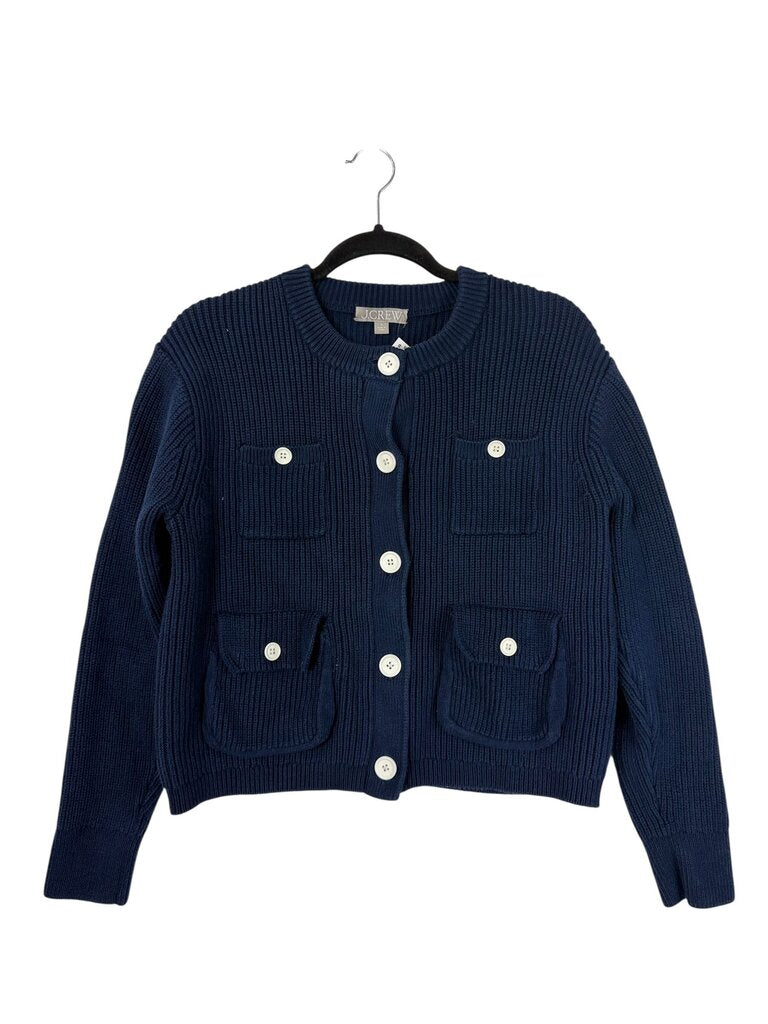 J. CREW KNIT BUTTON CARDIGAN