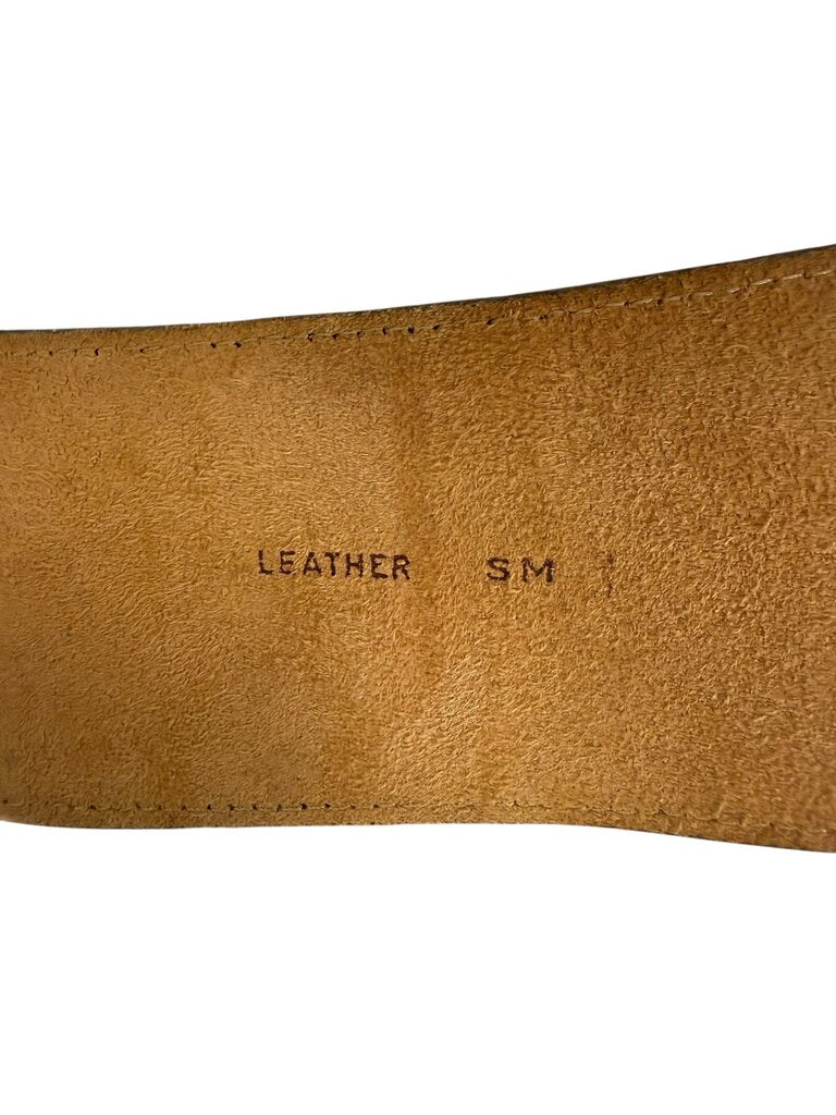 LEATHER ASYM BUCKLE BELT