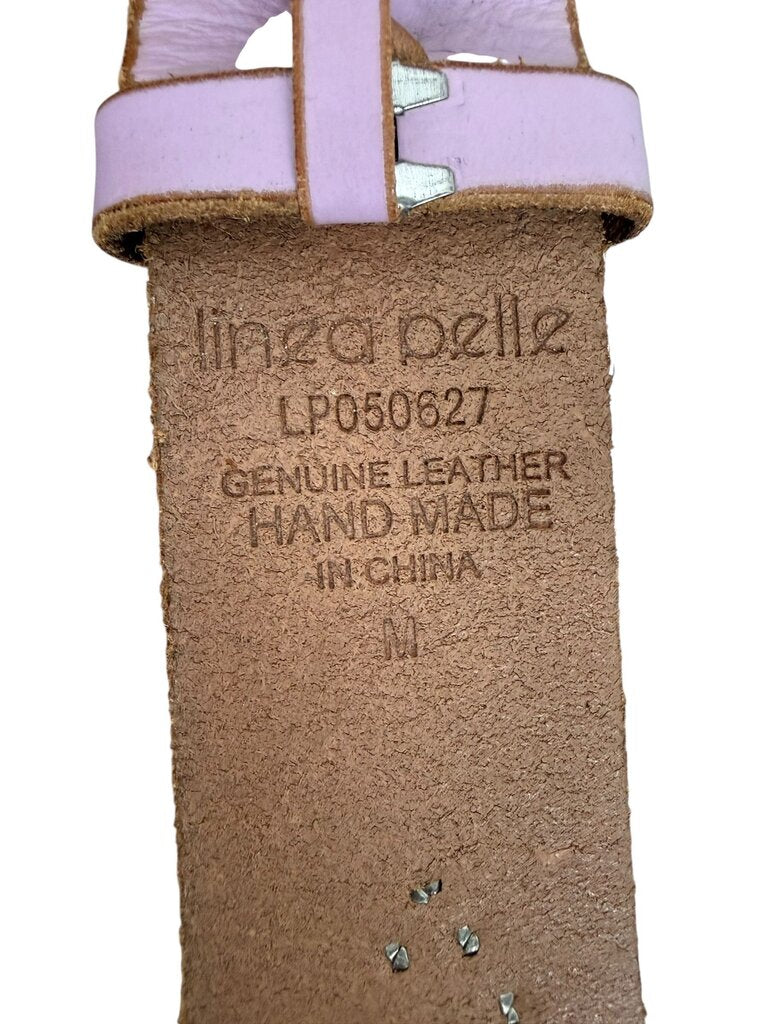 LINEA PELLE LEATHER & RHINESTONE BELT