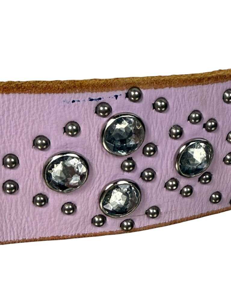 LINEA PELLE LEATHER & RHINESTONE BELT