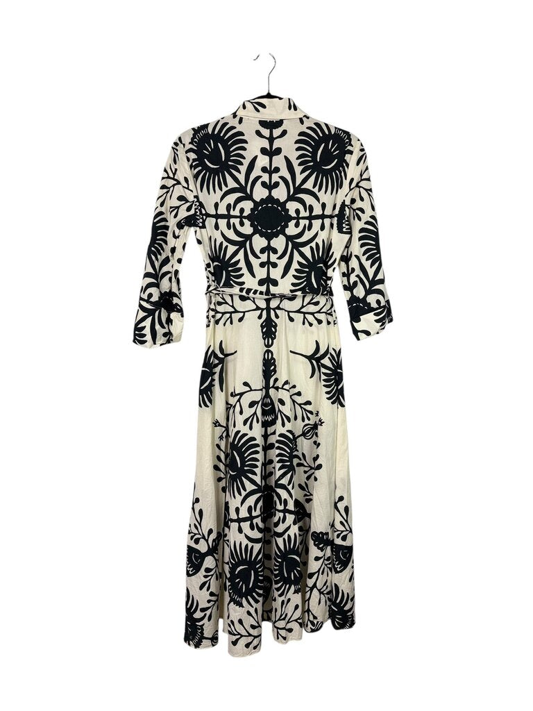 ZARA BUTTON MIDI DRESS