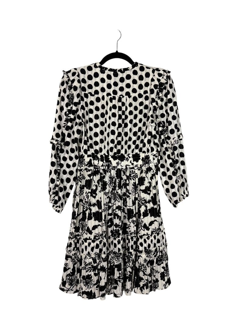 DIANE VON FURSTENBERG POLKA DOT & FLORAL DRESS