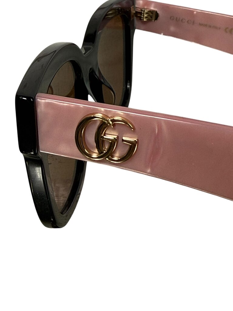 GUCCI RECTANGULAR PINK SUNGLASSES
