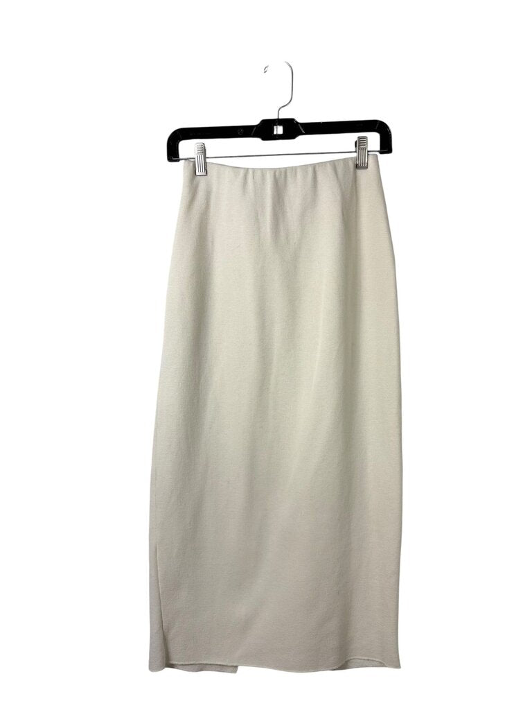 ZARA COTTON KNIT MIDI SKIRT