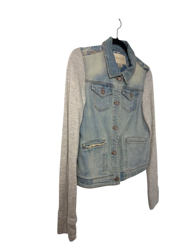 PILCRO DISTRESSED DENIM JACKET