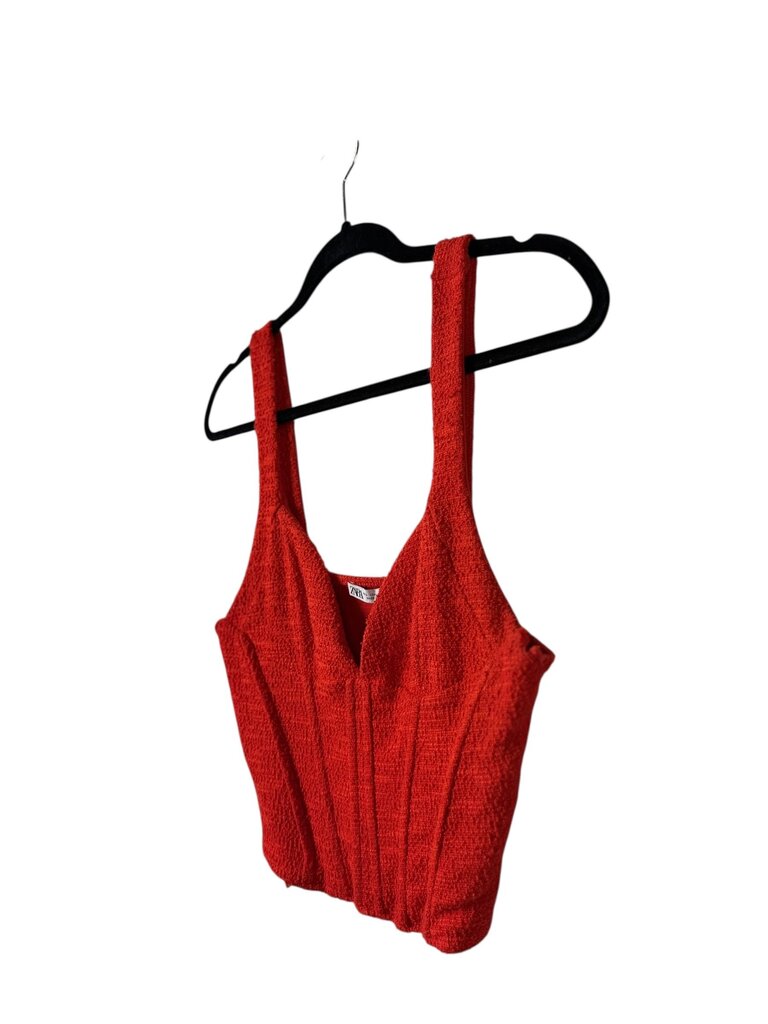 ZARA CORSET TEXTUERED TOP