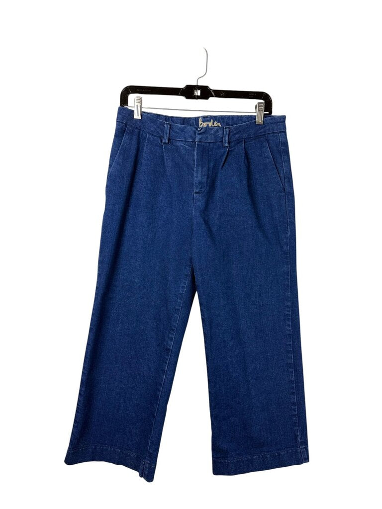 BODEN HIGH RISE PLEATED JEANS