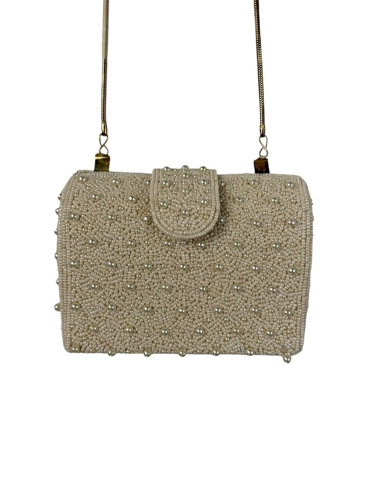 INGE CHRISTOPHER PEARL BEADED CROSSBODY