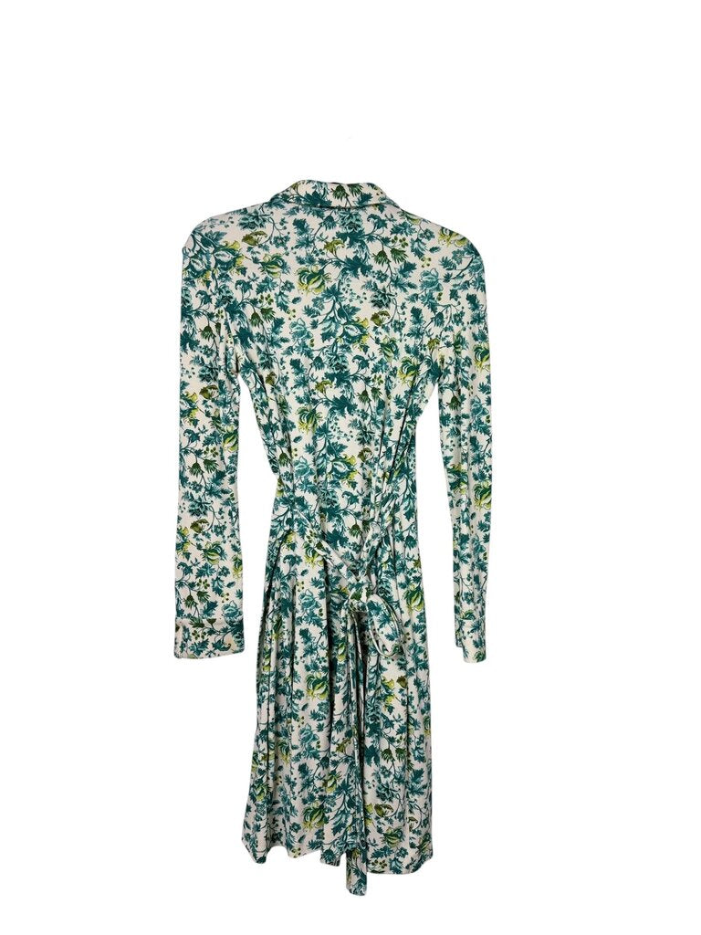 DIANE VON FURSTENBERG FLORAL WRAP DRESS