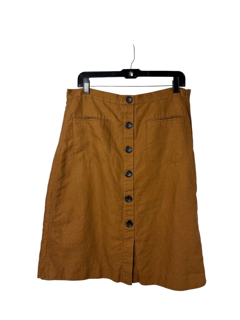 ANN TAYLOR BUTTON MIDI SKIRT