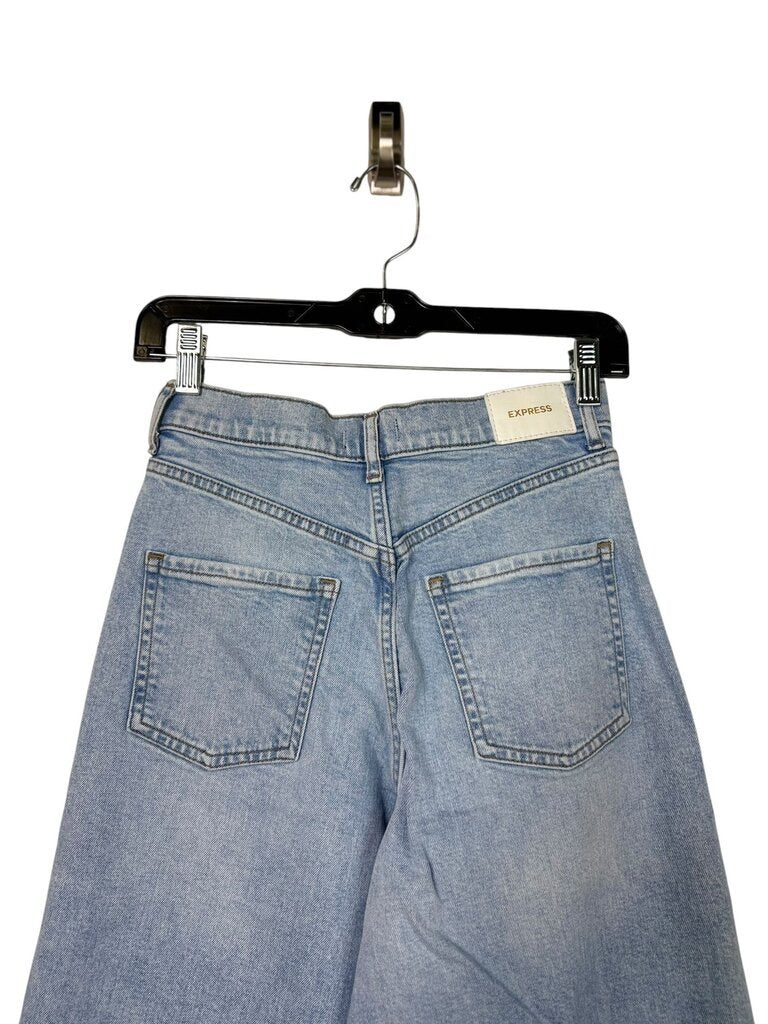 EXPRESS 90s WIDE LEG SUPER HIGH RISE JEANS