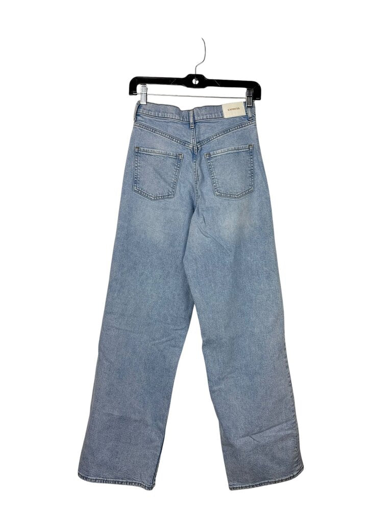 EXPRESS 90s WIDE LEG SUPER HIGH RISE JEANS