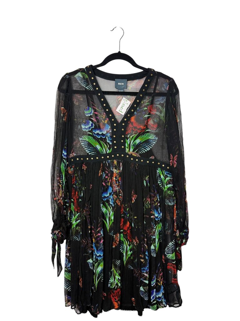 MAEVE SHEER FLORAL DRESS WITH SLIP