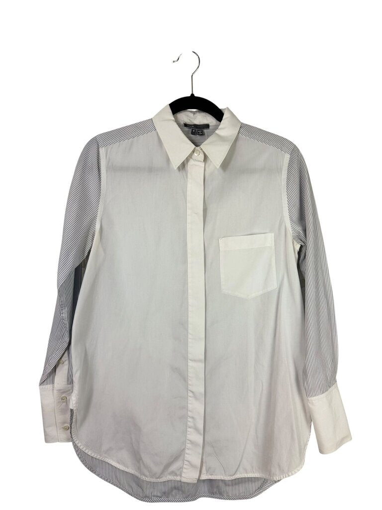 VINCE STRIPED BUTTON DOWN