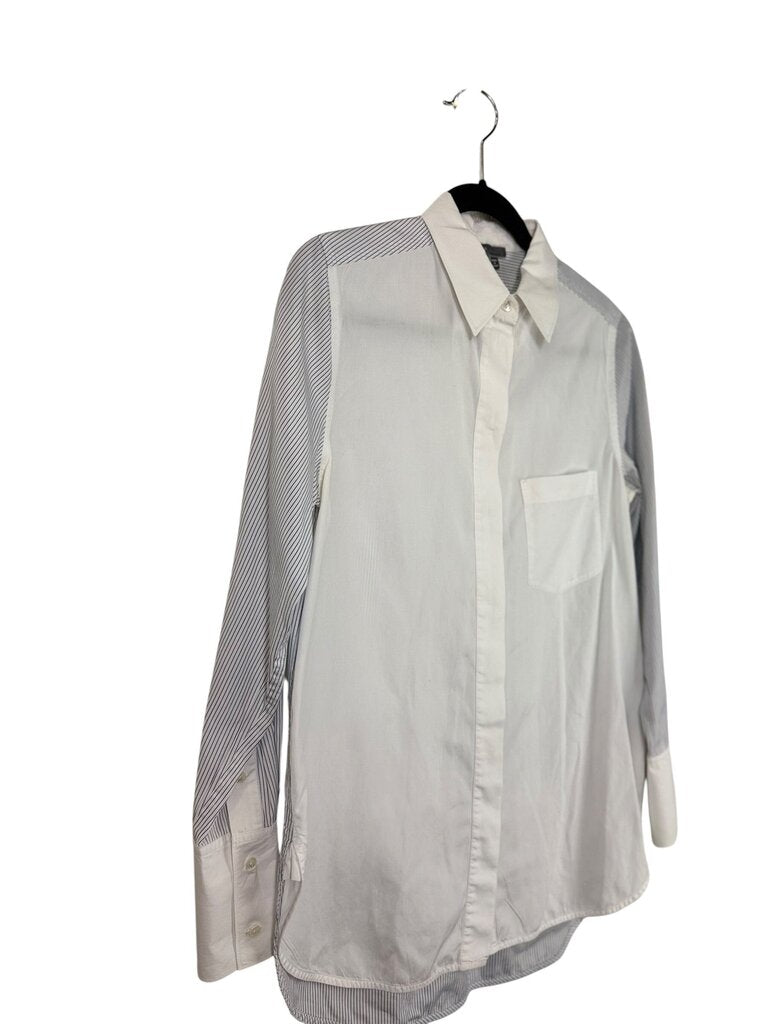 VINCE STRIPED BUTTON DOWN