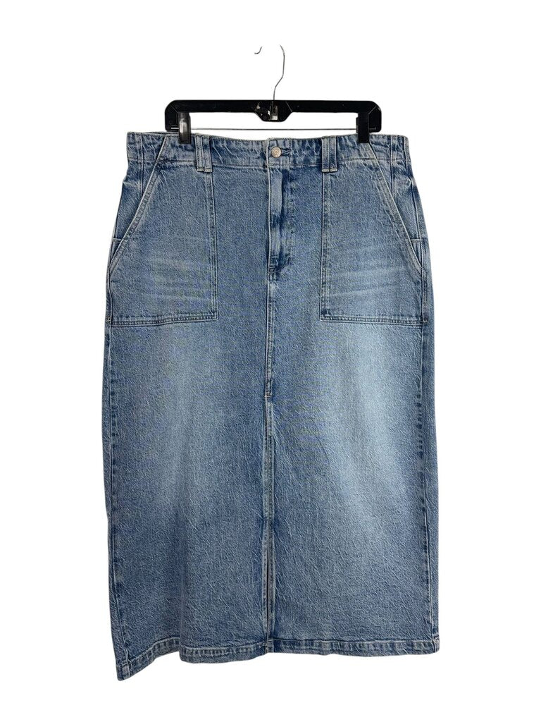 PISTOLA DENIM MIDI SKIRT