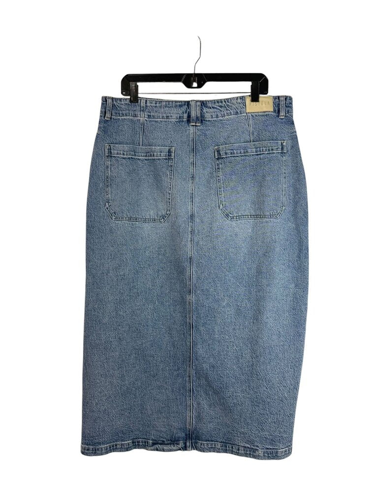 PISTOLA DENIM MIDI SKIRT