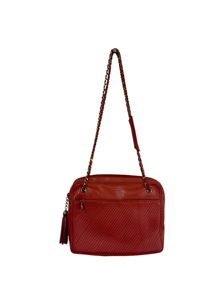 QUILTED TASSEL LEATHER CROSSBODY