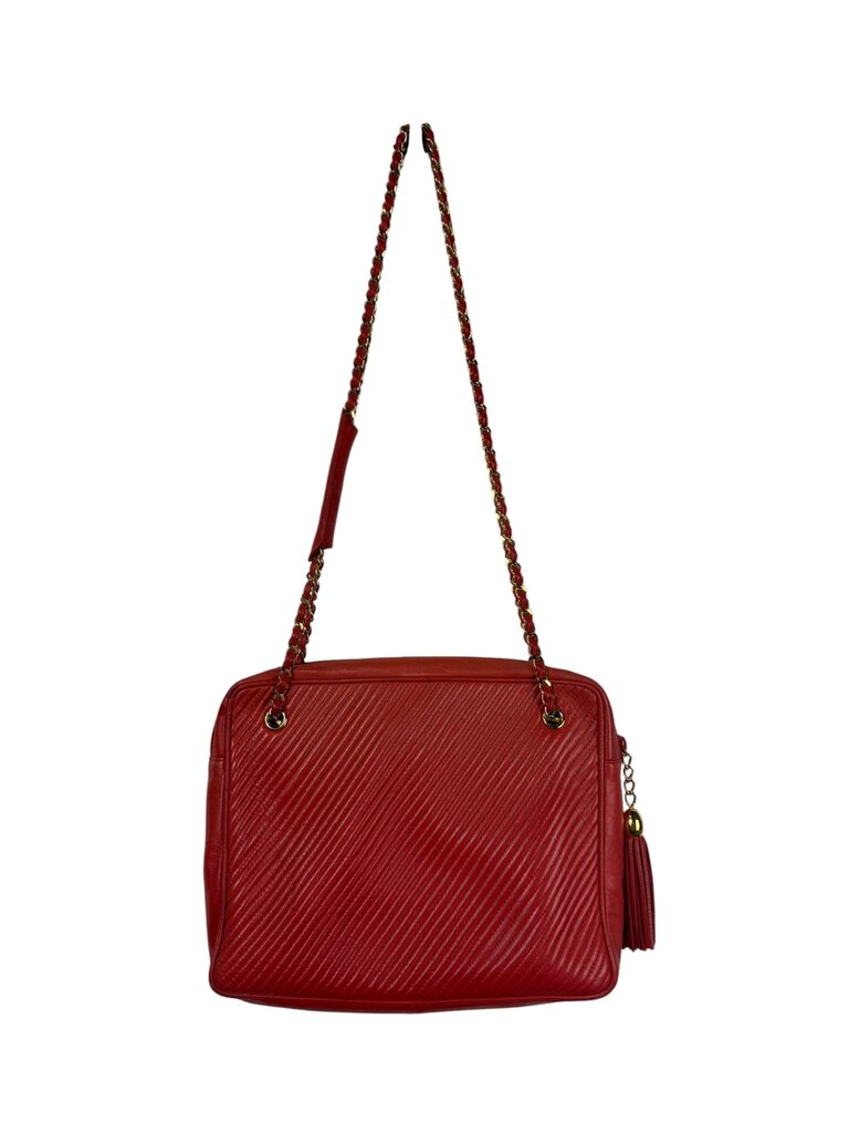 QUILTED TASSEL LEATHER CROSSBODY