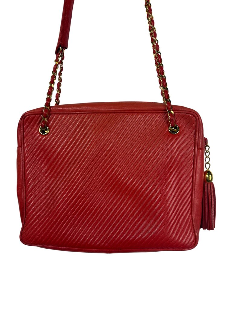 QUILTED TASSEL LEATHER CROSSBODY