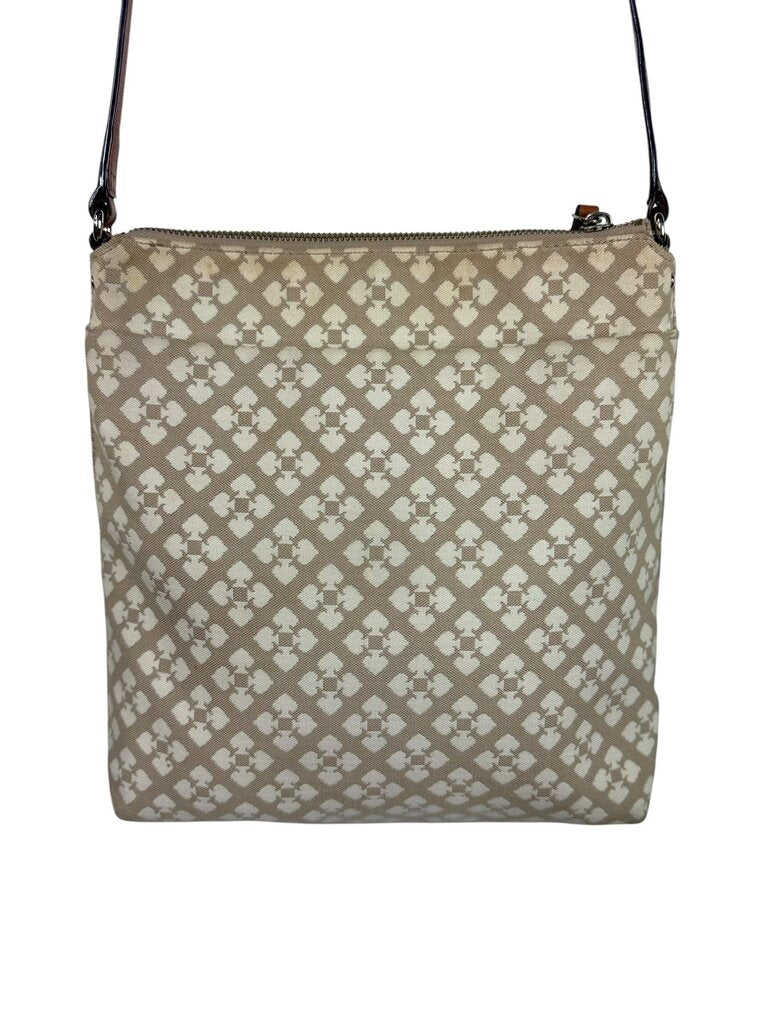 KATE SPADE STRIPED CANVAS CROSSBODY