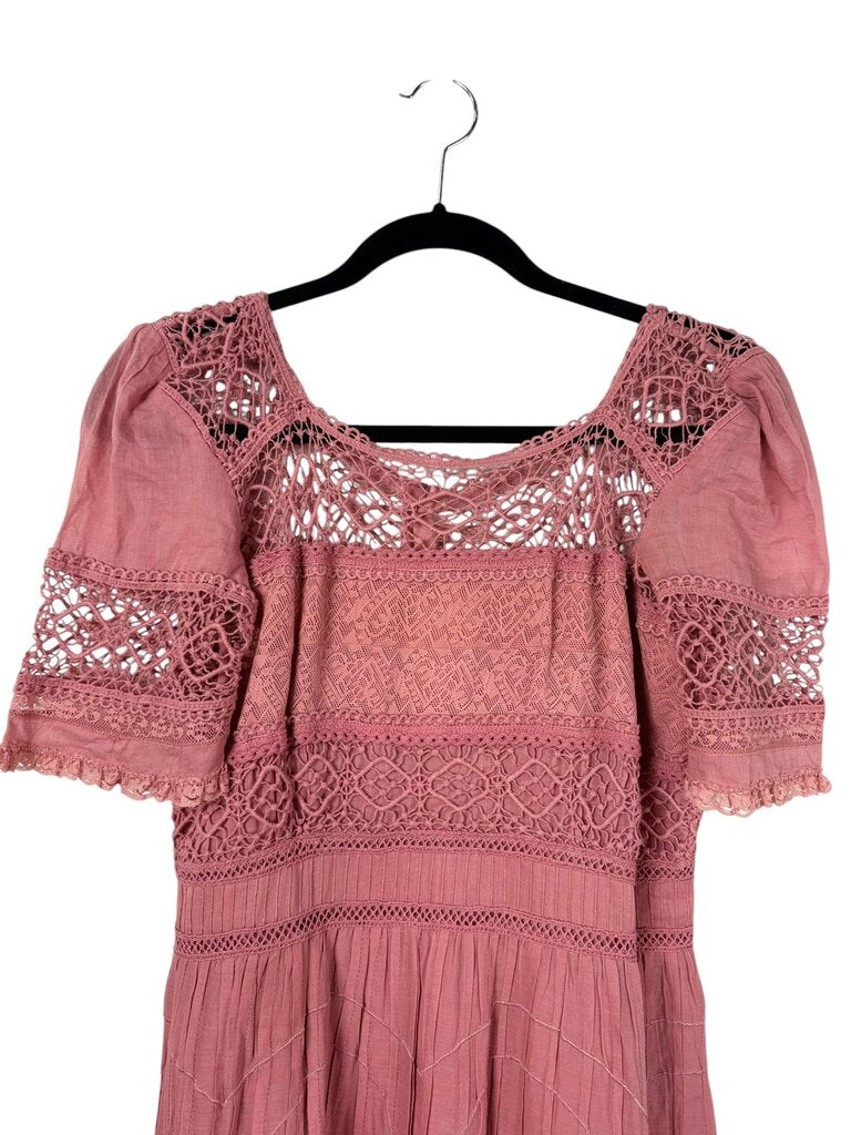 FREE PEOPLE CROCHET LACE MAXI DRESS FREE PEOPLE CROCHET LACE MAXI DRESS