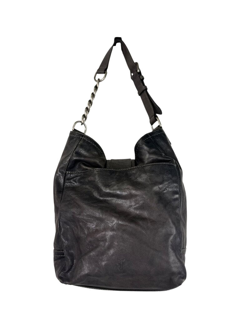 FRYE ELLA LEATHER CHAIN HOBO