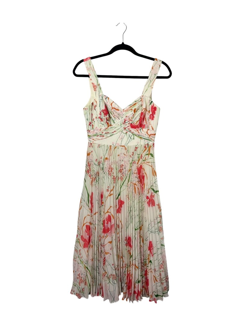 KAREN MILLEN FLORAL PLEATED DRESS