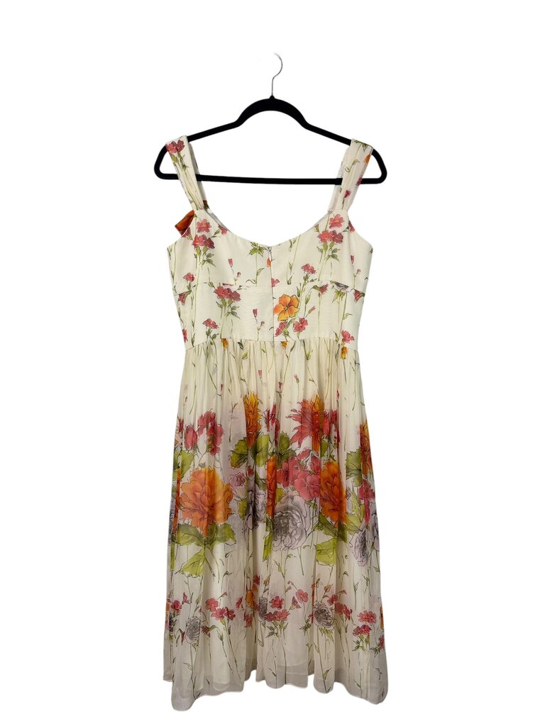 DAVID MEISTER FLORAL CHIFFON DRESS