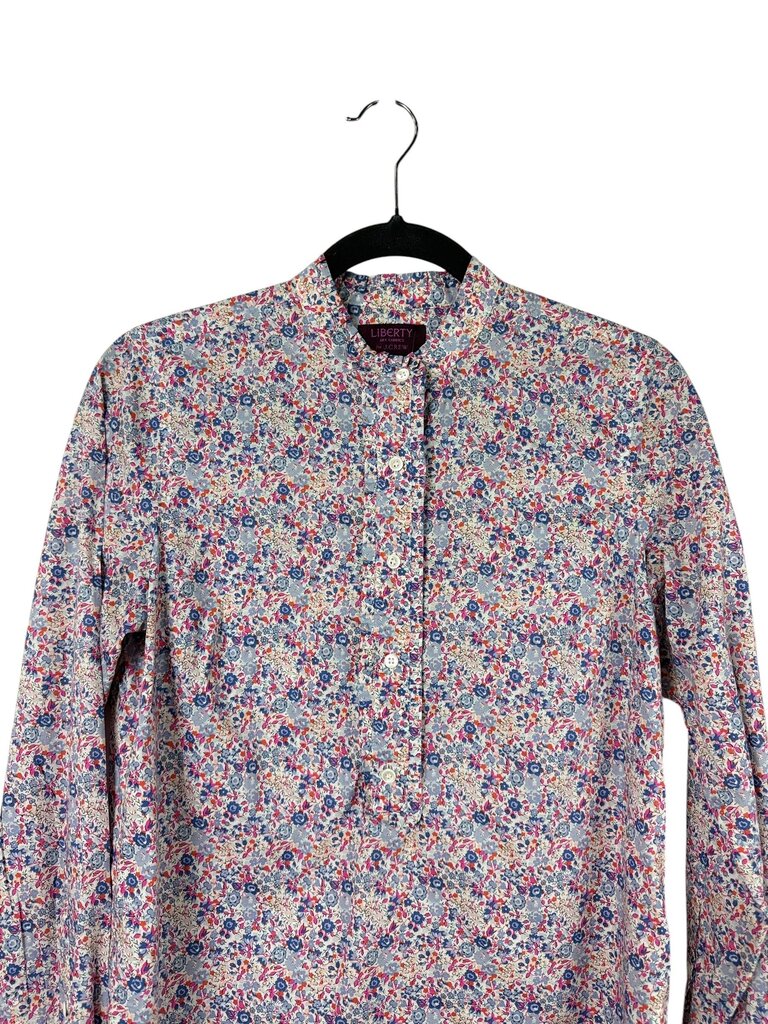 LIBERY ART FABRICS FOR J.CREW FLORAL BLOUSE