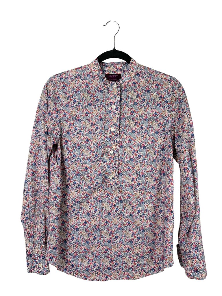 LIBERY ART FABRICS FOR J.CREW FLORAL BLOUSE