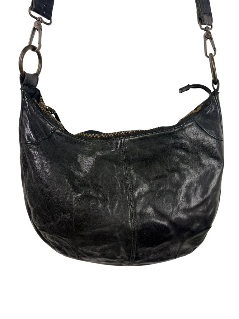 MASSIMO DUTTI LEATHER STUDDED CROSSBODY