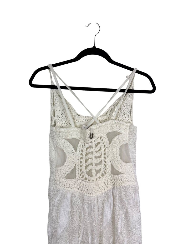 SAVE THE QUEEN CROCHET & LACE MAXI DRESS