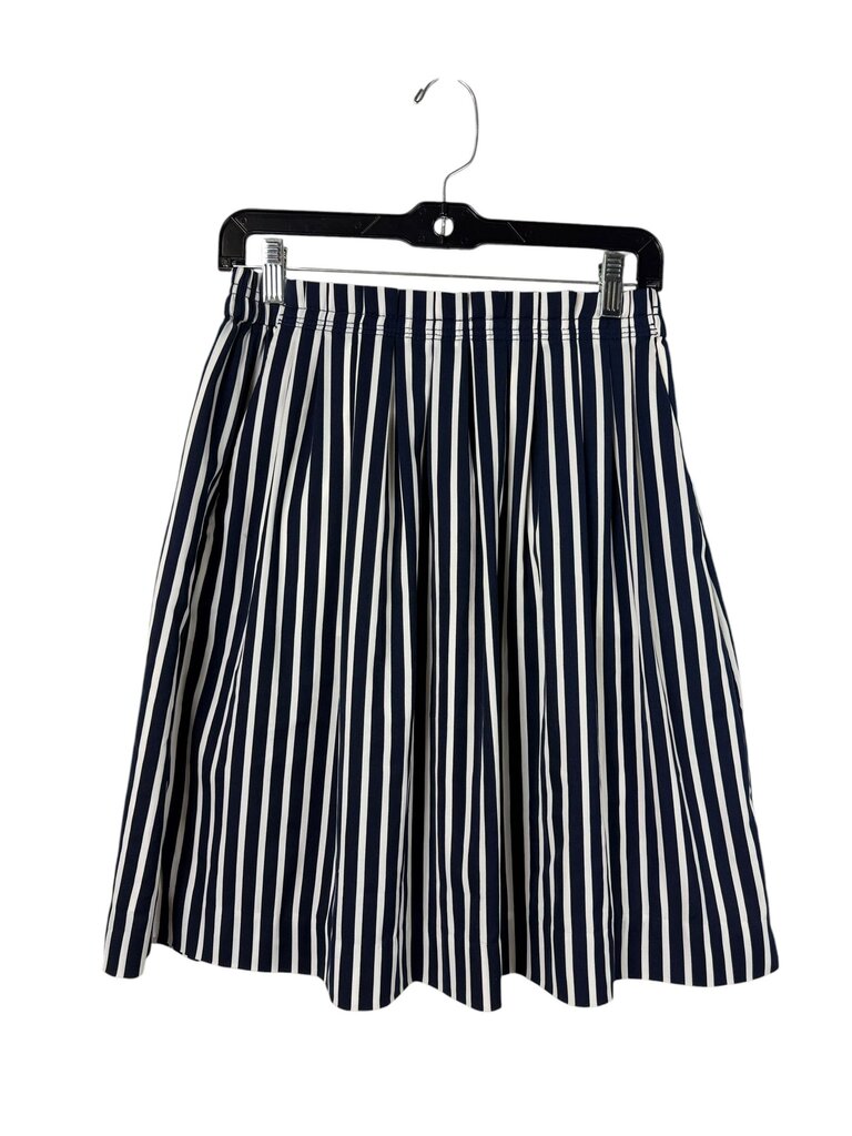 J.CREW STRIPED MIDI SKIRT