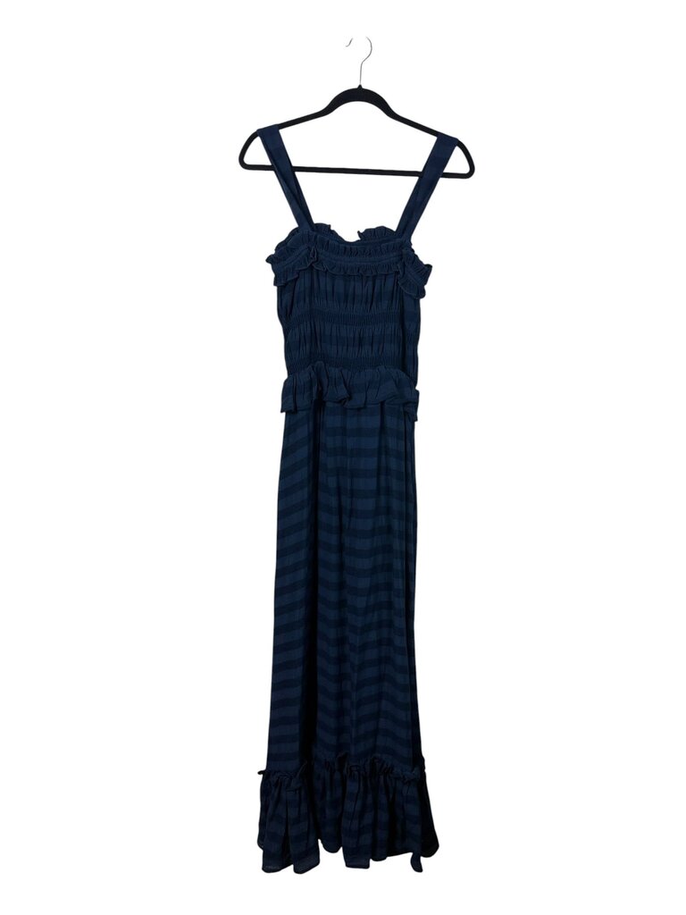 TULAROSA RUFFLE STRIPED MAXI DRESS