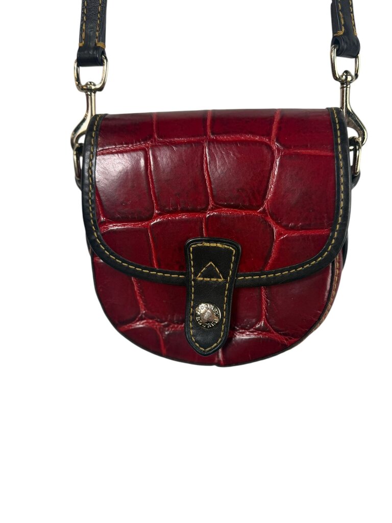 DOONEY & BURKE FLAP LEATHER CROSSBODY