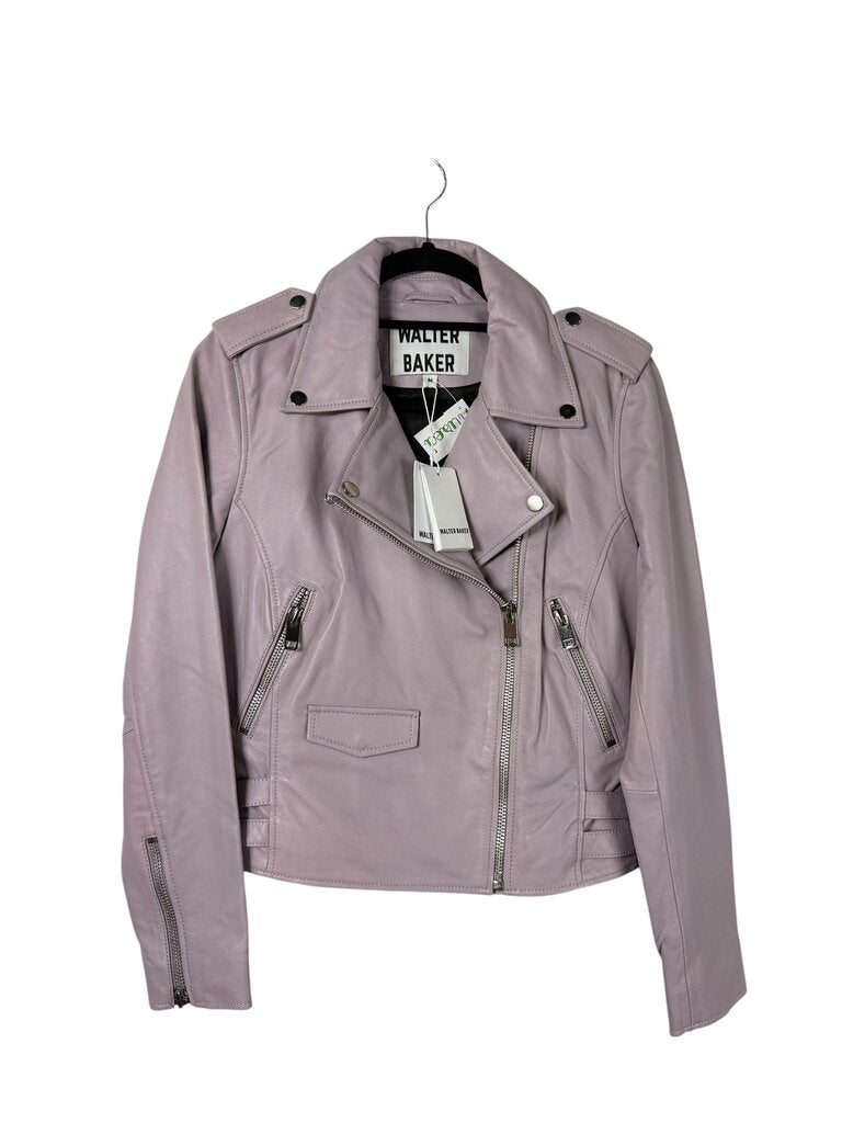 WALKER BAKER LIZ LEATHER MOTO JACKET